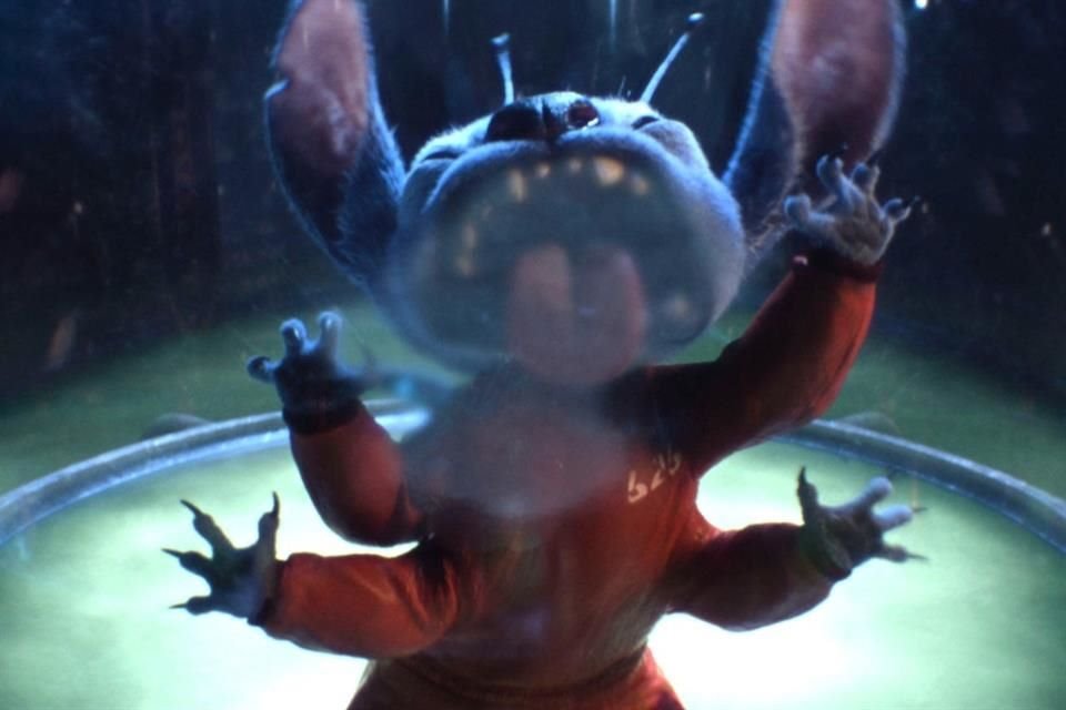 El reto del filme fue conseguir que los actores interactuaran con un Stitch generado por computadora.
