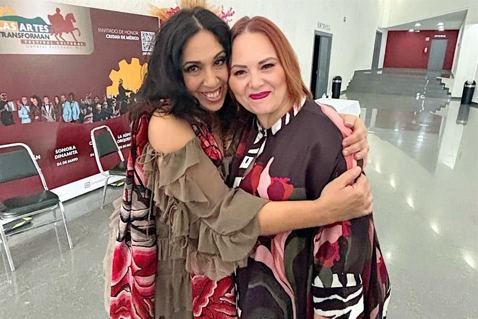 La cantante y su amiga regiomontana se presentarán a las 20:30 horas en la Plaza Principal.