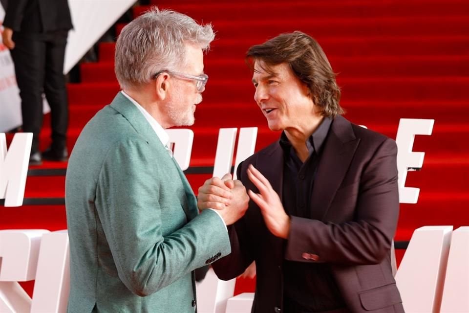 El director y el actor se veían contentos por cómo los recibieron en la CDMX.