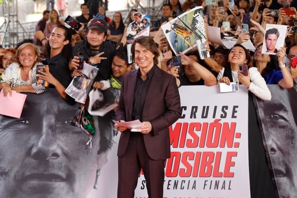 La euforia por ver al actor de Hollywood fue latente.
