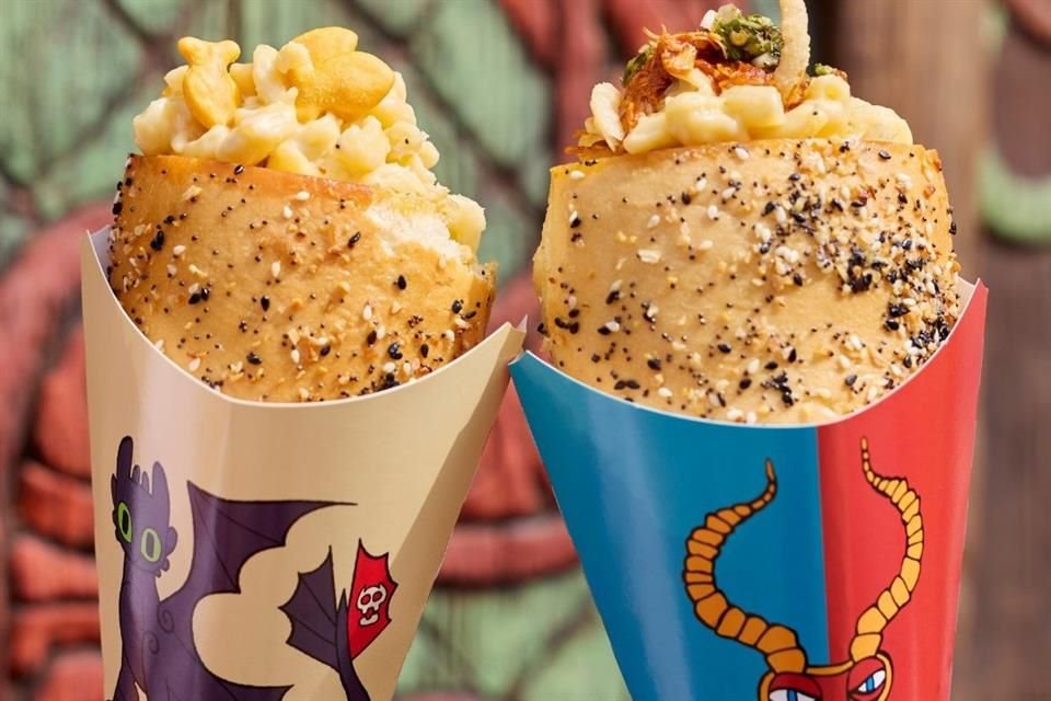 La comida también tiene temática de 'Cómo Entrenar a tu Dragón'.