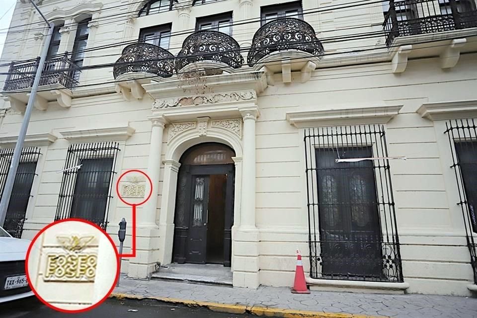 La Casona Mier, sede de MC, en Padre Mier 460, fue usada para una sesión de adiestramiento del operativo estatal para influir en la elección del PJ. Afuera del lugar está la leyenda 'Fosfo, Fosfo'.
