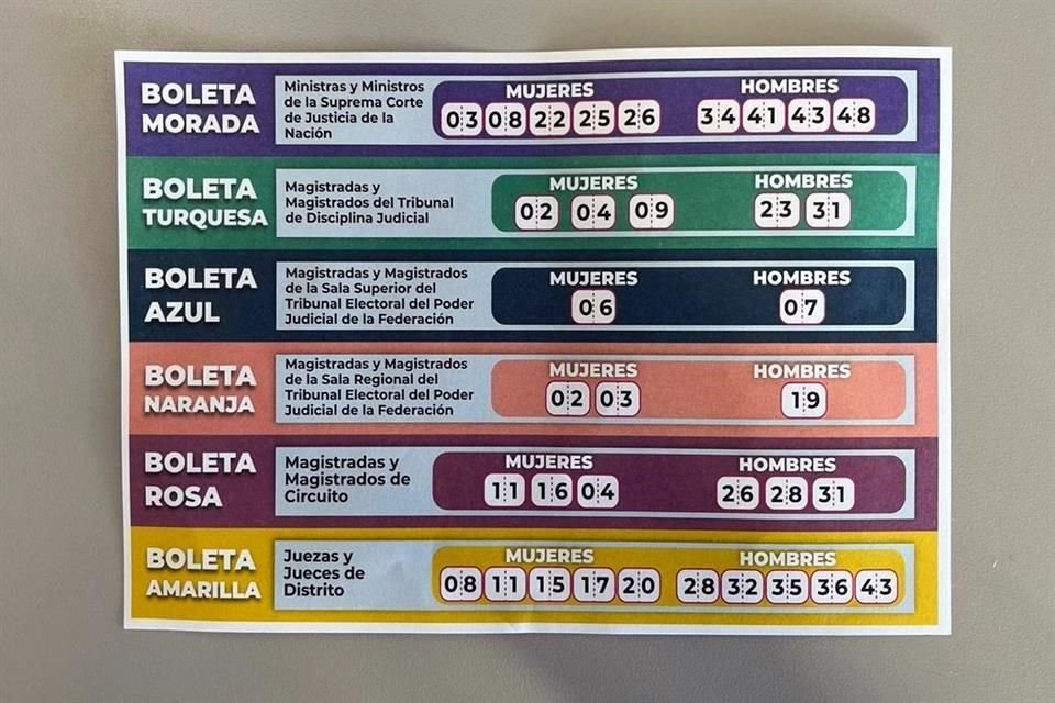 En redes sociales circulan boletas con instrucciones de cómo llenarlas.