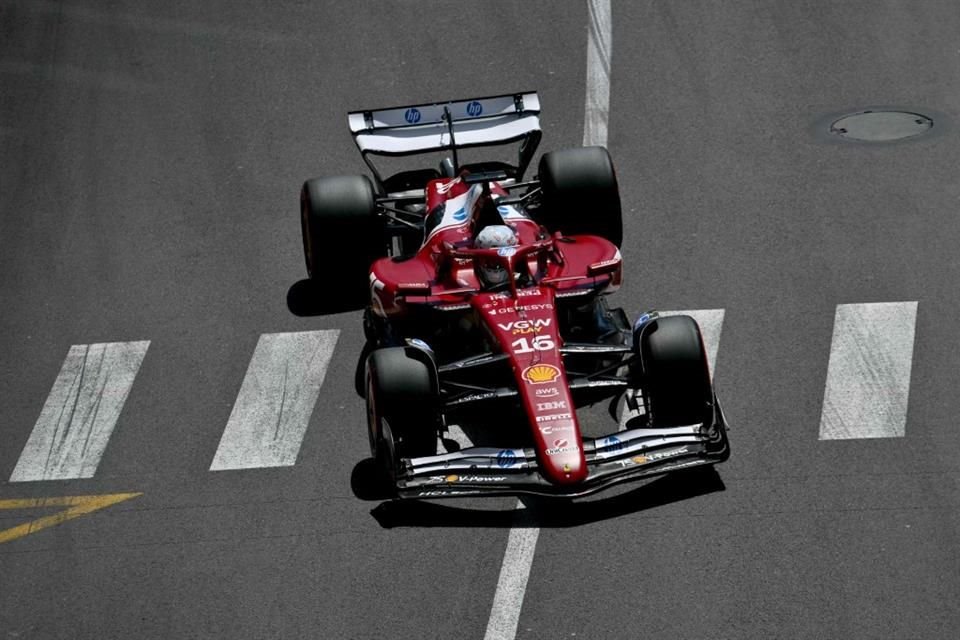 Leclerc lideró la práctica 3 del GP de Mónaco.