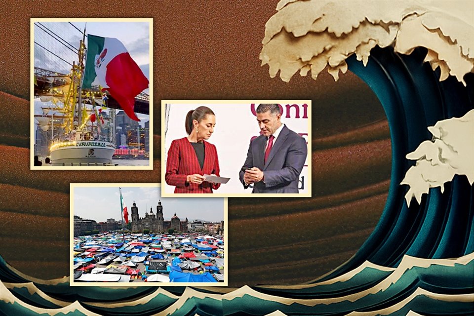 Tormenta de conflictos desatada en mayo ha cimbrado al Gobierno y lo ha puesto a prueba tanto en la relación binacional como al interior.