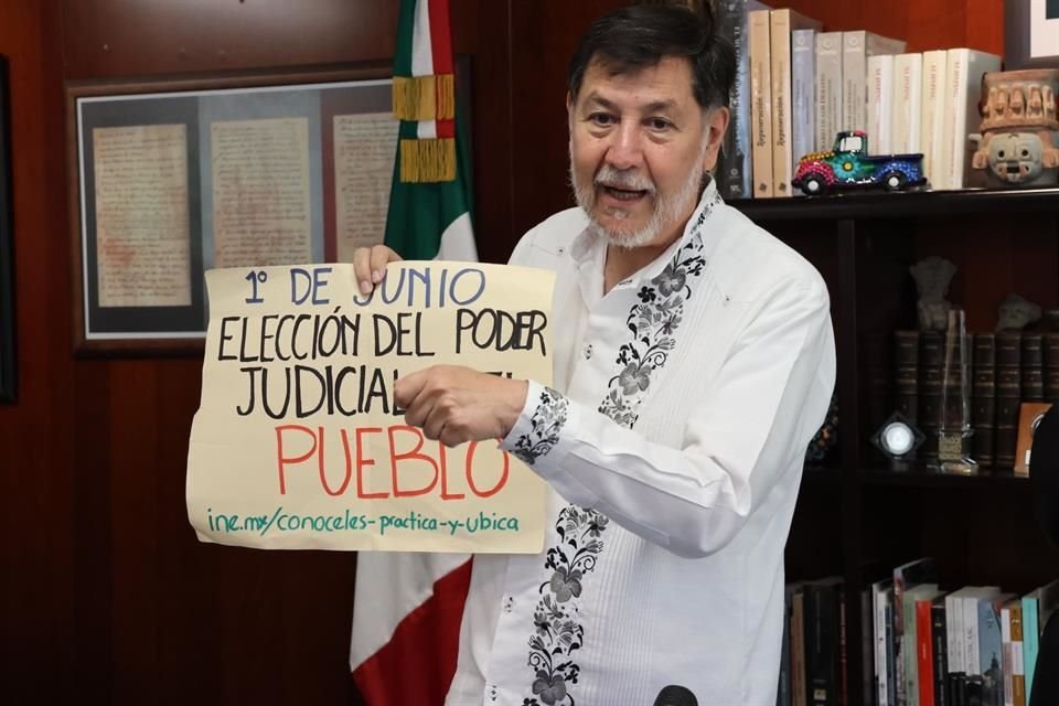 Gerardo Fernández Noroña, presidente del Senado, afirmó que la CNTE pretende boicotear la elección del Poder Judicial en Guerrero.