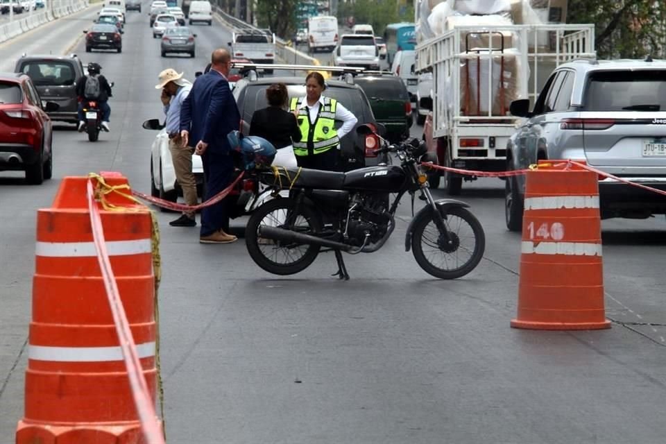 Un motociclista resultó con lesiones tras ser atropellado en Periférico.