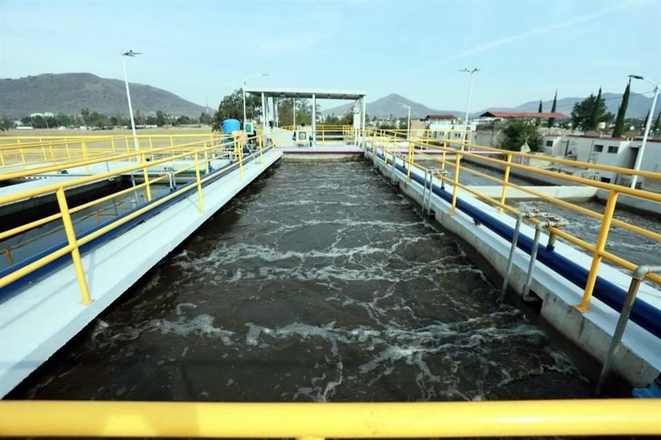 Inauguran la ampliación de la capacidad de la planta de tratamiento en La Noria, Tlajomulco. Costo 24 millones de pesos.