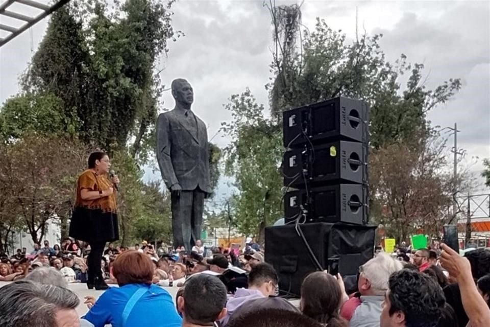 La Ministra Batres tuvo una concentración masiva en el Parque Lázaro Cárdenas de la delegación Cuauhtémoc.