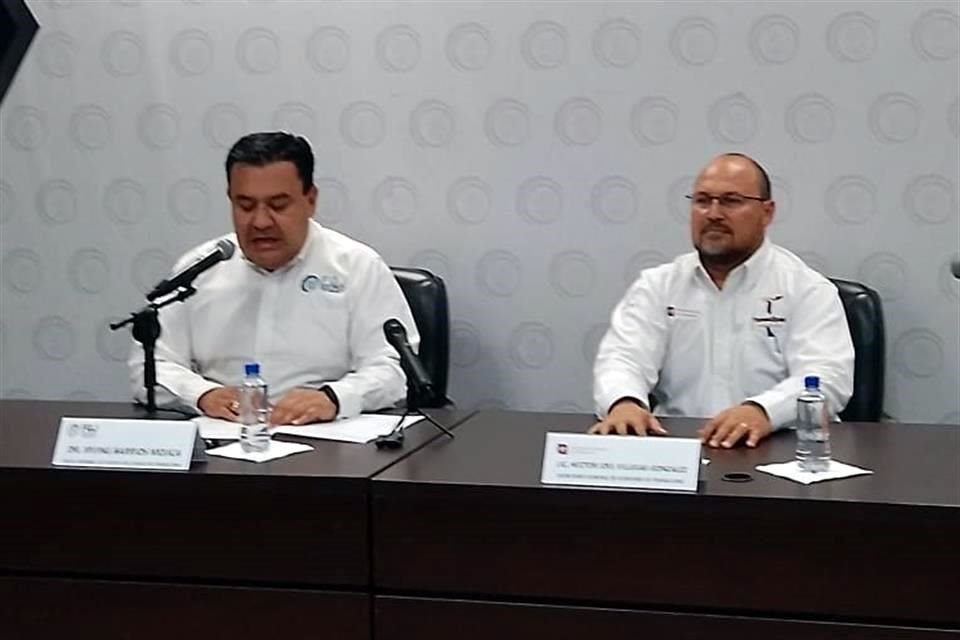 Irving Barrios, Fiscal de Tamaulipas (izq.), y Héctor Joel Villegas, Secretario General de Gobierno.