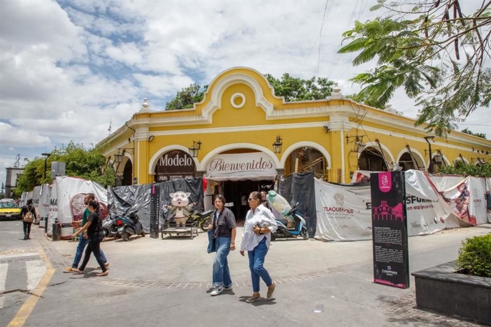 Avances en obra del Parián.