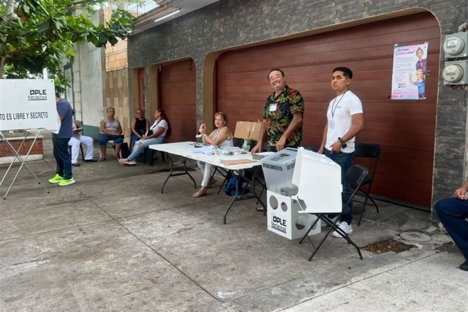 Casilla electoral ubicada en la zona conurbada Veracruz-Boca del Río.