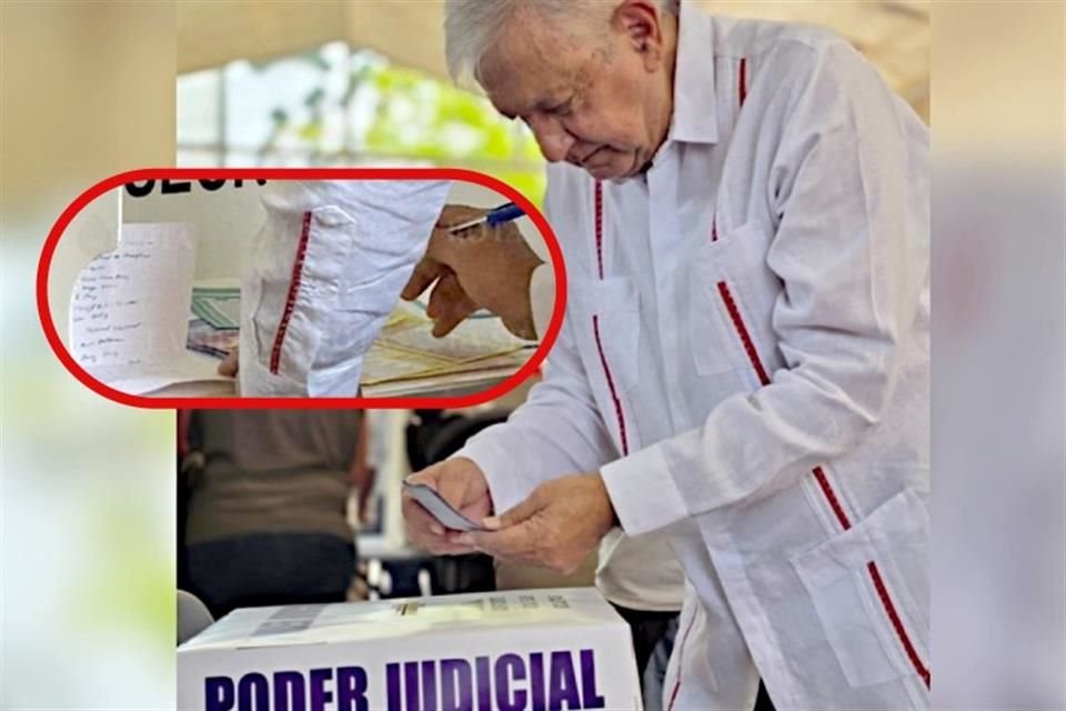 Tras 8 meses de retiro, ex Presidente AMLO reapareció para votar en elección al PJ, de la que fue principal impulsor al final de su Sexenio.