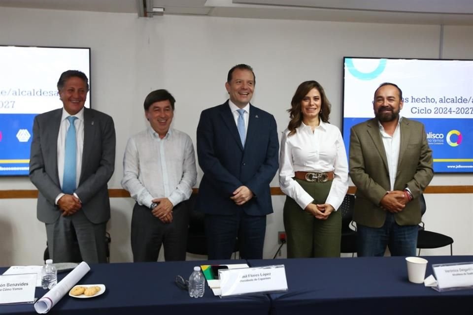 Coparmex y Jalisco Cómo Vamos presentaron el programa de rendición de cuentas '¿Qué ha hecho, Alcalde/Alcaldesa?', que se basa en seis ejes.