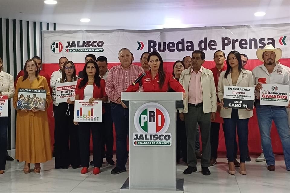 A nivel estatal y nacional, el PRI acudirá al Tribunal Electoral con el objetivo de anular la elección judicial, señaló Laura Haro, Presidenta del tricolor en Jalisco.