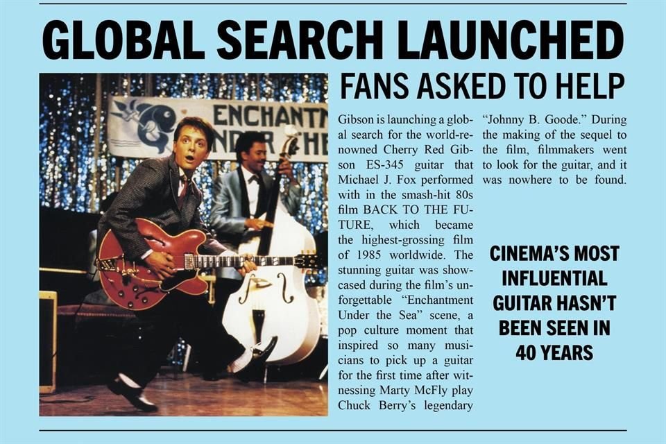 El instrumento apareció durante la secuencia del baile escolar 'Enchantment Under The Sea', donde Marty McFly interpretó el mítico tema 'Johnny B. Goode'.