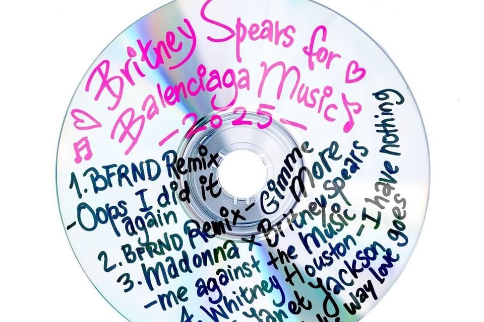 La playlist, especialmente curada por Spears, incluye versiones remixeadas de varios de sus grandes éxitos, como 'Oops!I Did It Again' y 'Gimme More', producidas por el productor y músico BFRND.