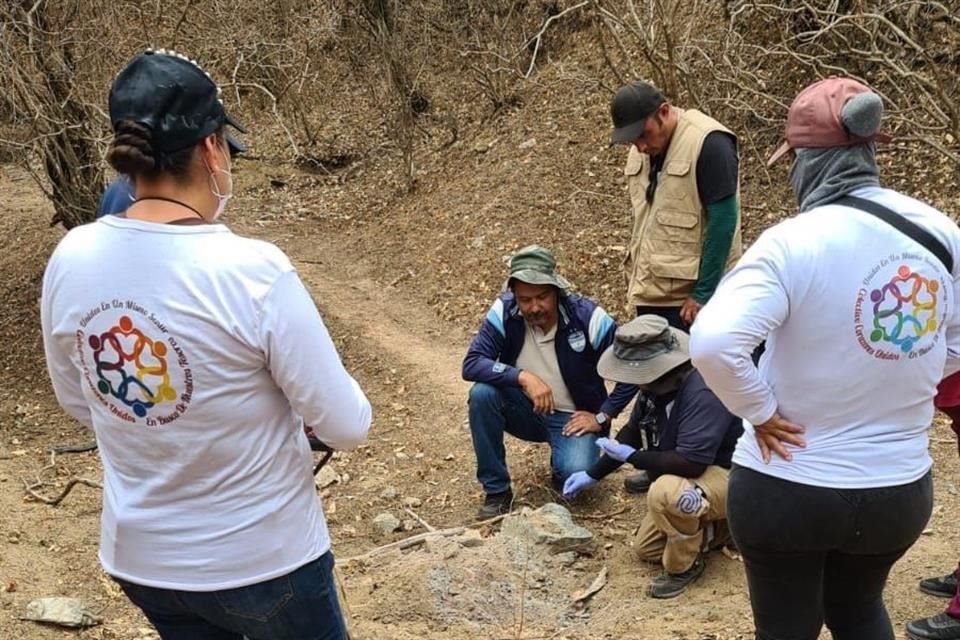El Colectivo Corazones Unidos en Busca de Nuestros Corazones, llegó a inspeccionar la zona en febrero.