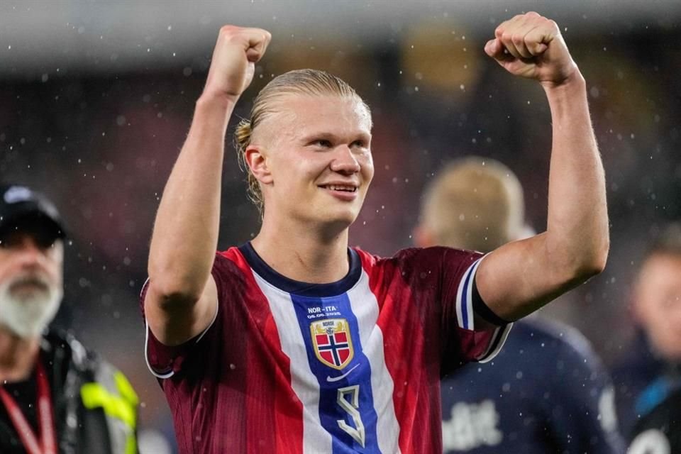 Erling Haaland colaboró con un gol en el triunfo de su Selección.