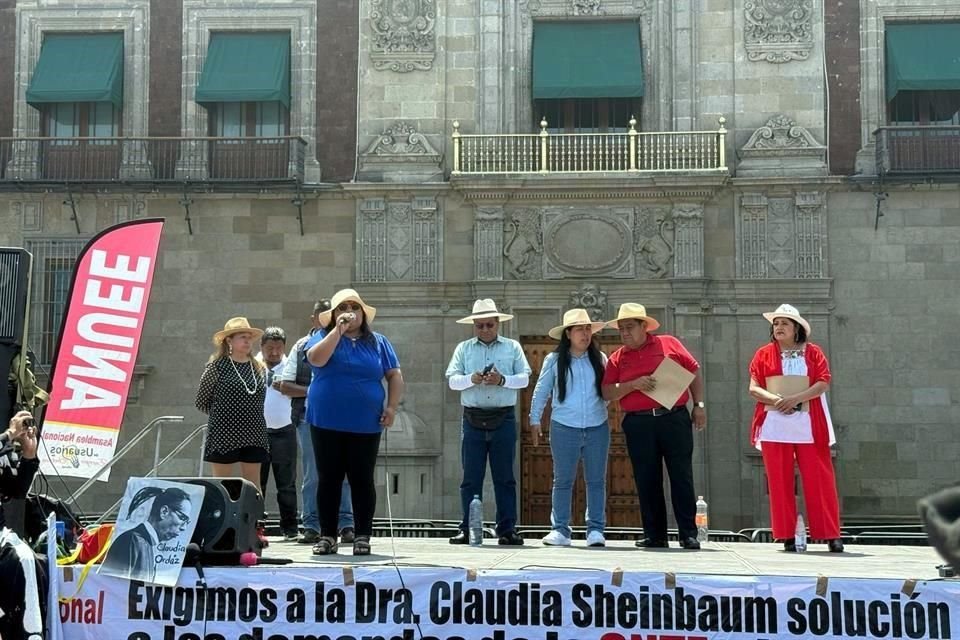 'Regresaremos y seremos millones', advirtió la CNTE, cuyos dirigentes confirmaron este sábado frente a Palacio Nacional su retiro de la capital del país, con la advertencia de que regresarán.