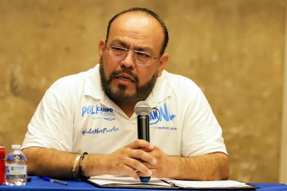 Policarpo Flores, dirigente estatal del PAN.