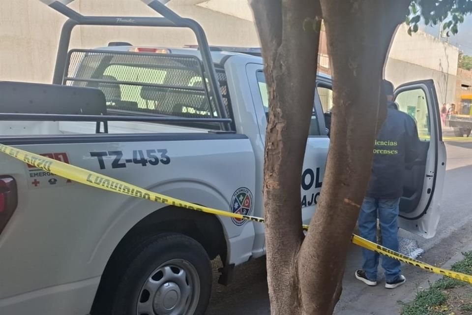 La zona fue resguardada con un cerco policial.