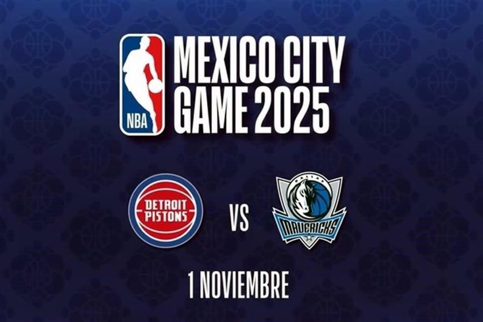 La NBA oficializó el encuentro entre Detroit y Dallas en México.