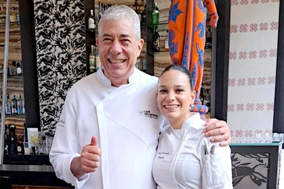 Los chefs Thierry y Vanessa.