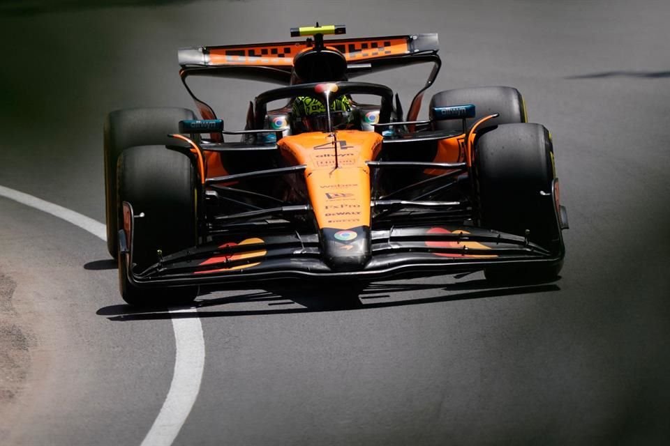 Lando Norris en acción durante la última práctica en Canadá.