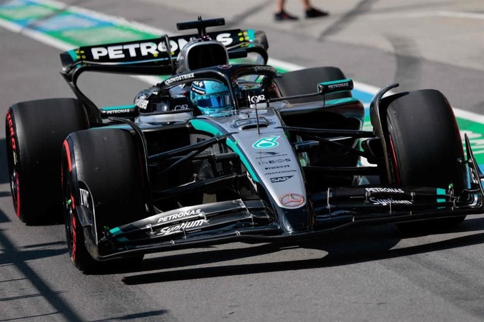 George Russell consiguió la pole position.