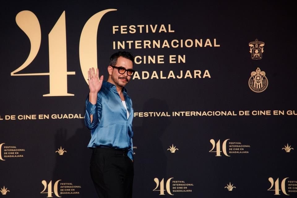 Manolo Caro durante la clausura del Festival Internacional de Cine de Guadalajara, edición 40.