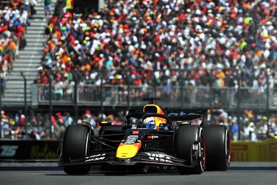 Max Verstappen batalló un poco con los neumáticos, pero le alcanzó para terminar en el segundo puesto.