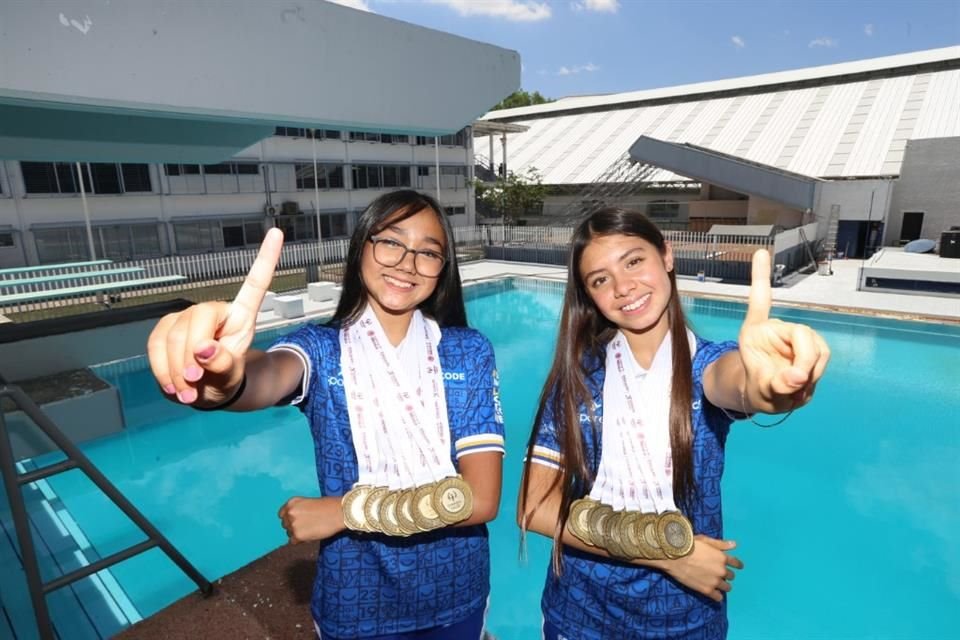 Tras ganar 6 medallas de oro en la ON 2025, Kailan Gutiérrez (izq.) y Nicole Barragán están listas para concentrarse con la Selección Mexicana.