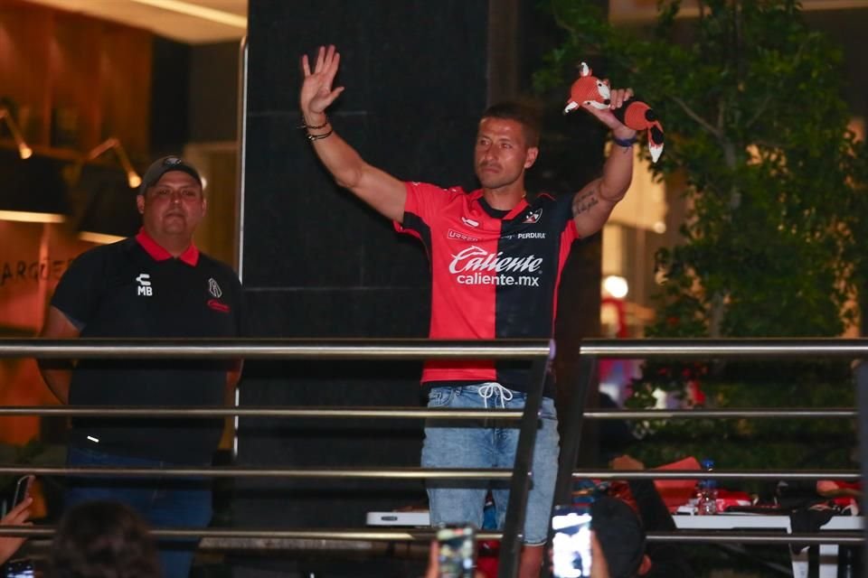 Hugo Martín Nervo se mostró conmovido por el apoyo de los atlistas.