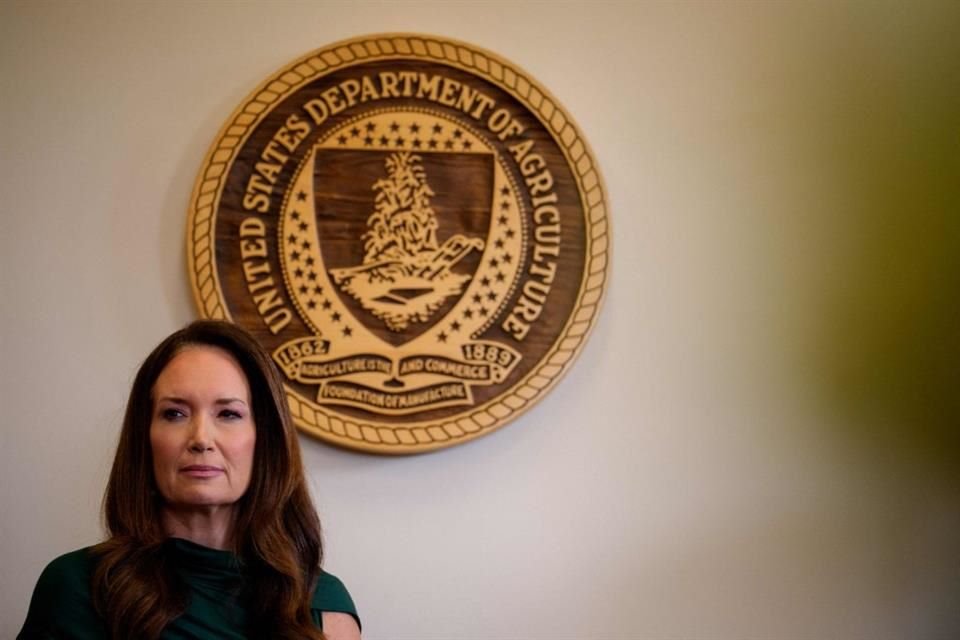 La Secretaria de Agricultura, Brooke Rollins, durante una conferencia en Washington, el 10 de junio del 2025.