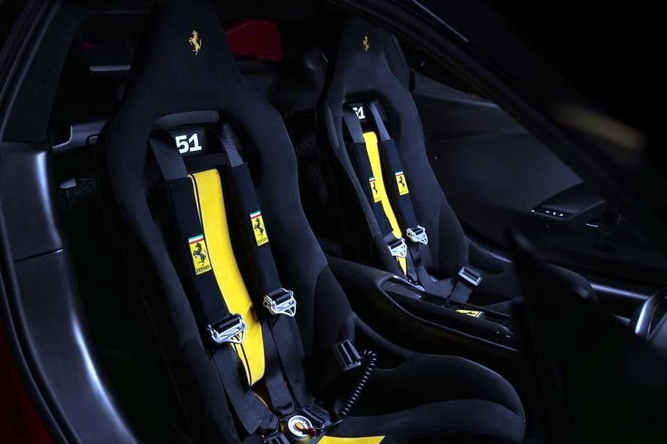 The number of the car that won at Le Mans appears on the seats.