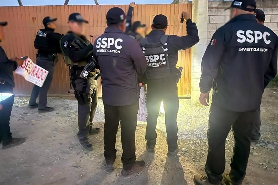 Tras una investigación, la SSPC y dependencias federales obtuvieron una orden de cateo para un predio de la Colonia El Maguey, en Allende, Nuevo León.