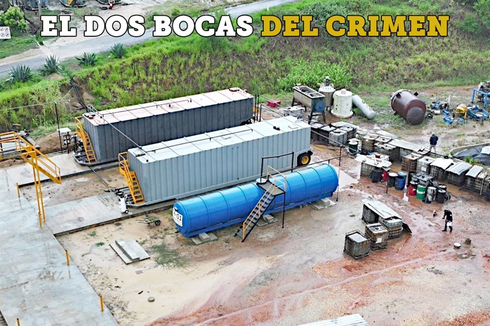 Aspectos de la 'refinería clandestina' en Coatzacoalcos.