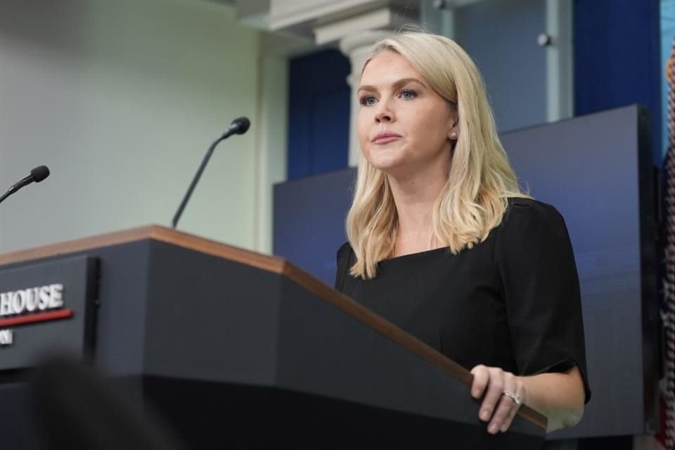 La vocera de prensa de la Casa Blanca, Karoline Leavitt, durante conferencia de prensa el 19 de junio.