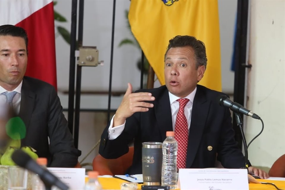 El Gobernador Pablo Lemus en la sesión de la Junta de Coordinación Metropolitana.