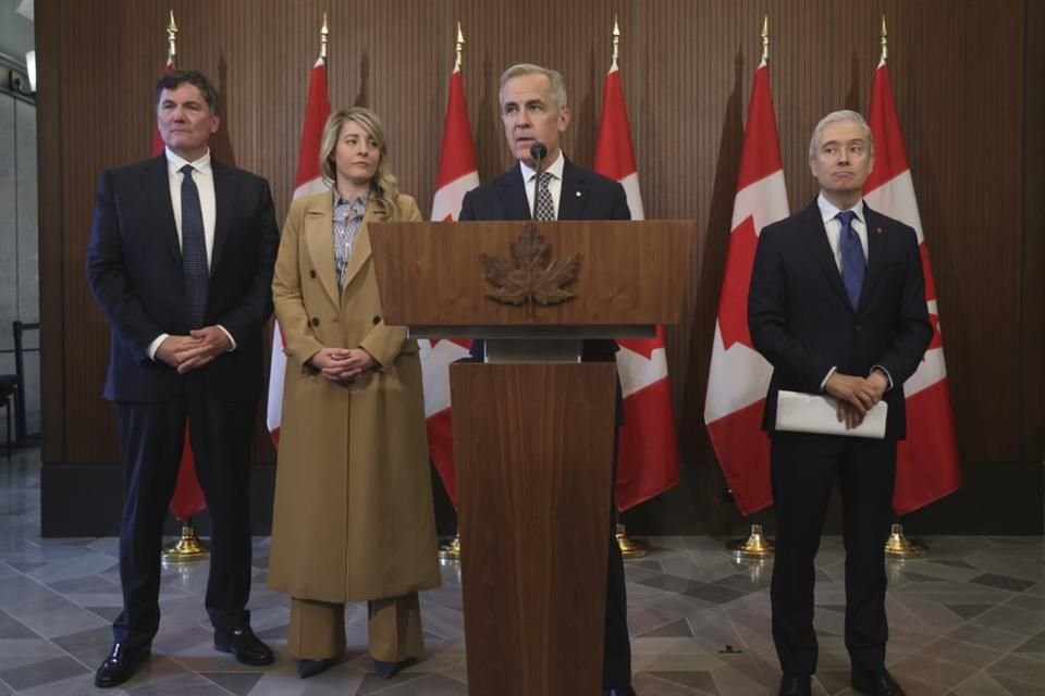El Primer Ministro canadiense Mark Carney durante una conferencia de prensa en Ottawa, el 19 de junio del 2025.