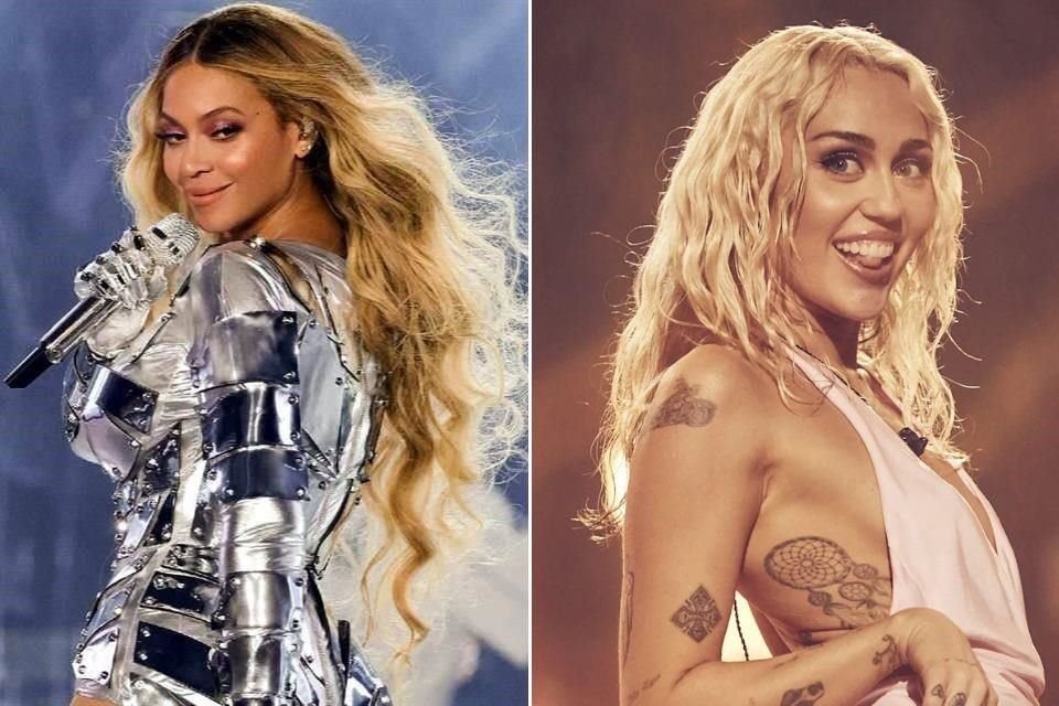 Beyoncé y Miley Cyrus se unieron en escena en un concierto de la primera en París, Francia, donde entonaron su dueto 'II Most Wanted'.