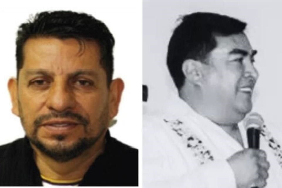 Santos Moreno Rodríguez (lado izquiero), alias 'El Kiko', es señalado por presuntamente ser el autor intelectual del asesinato del Alcalde de Tacámbaro, Michoacán, Salvador Bastida.