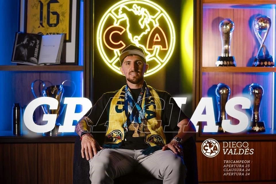 Así despidió el América a Diego Valdés.
