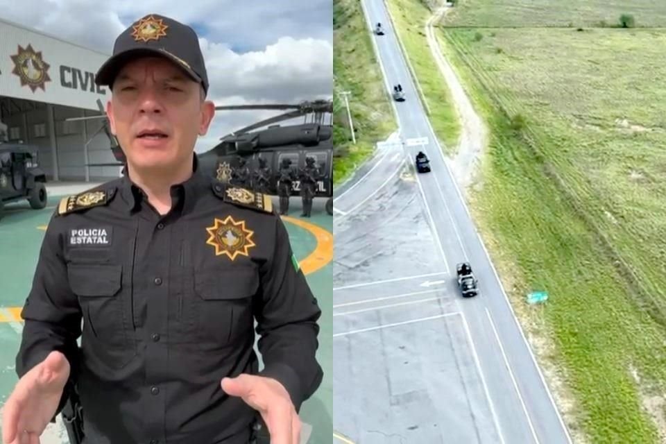 Fuerza Civil aseguró que ya aplican el Operativo Carrusel en la Carretera Monterrey-Reynosa.