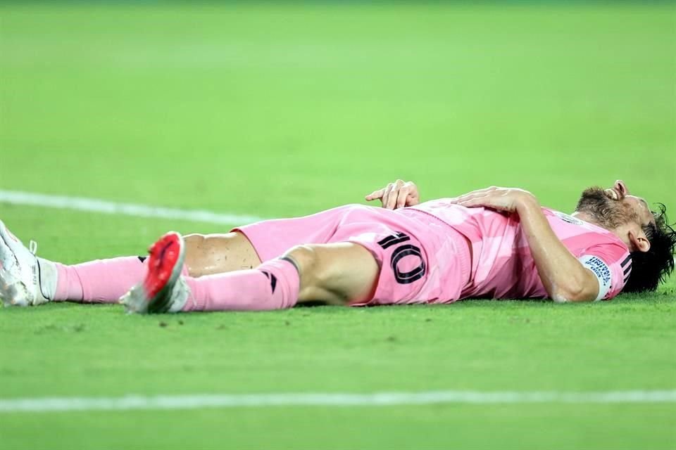 Messi así terminó tras el silbatazo final.