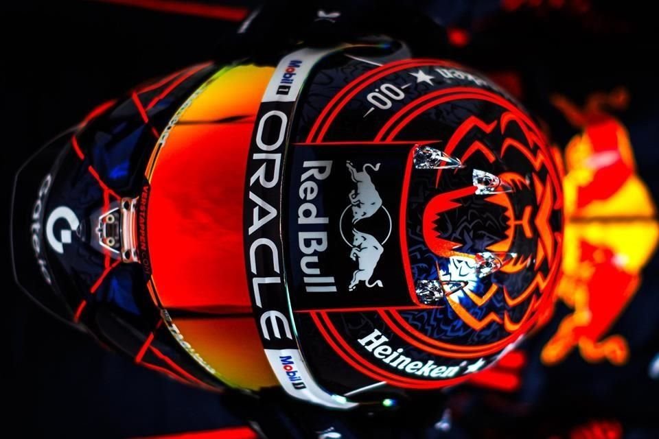 El casco de Verstappen.