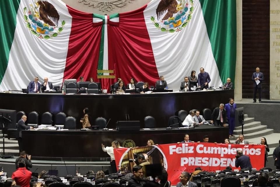 La Ley de la GN se discutió en Diputados en medio de felicitaciones del oficialismo a la Presidenta Sheinbaum.