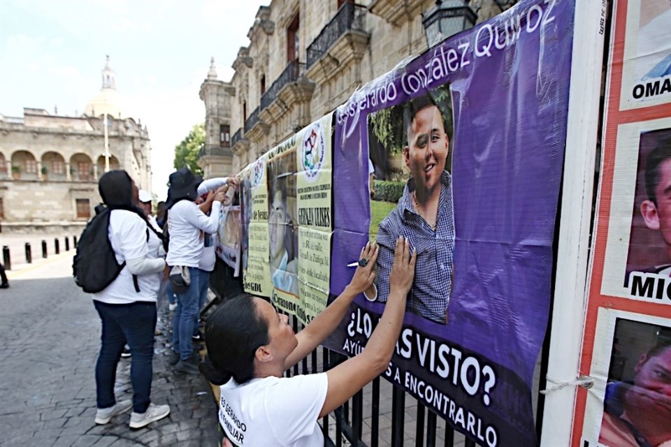 Familiares de personas desaparecidas han realizado protestas para exigir avances en búsquedas. 