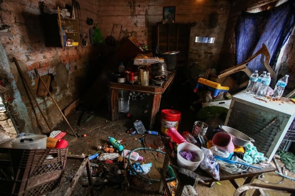 Familias enteras perdieron todo lo que había dentro de sus casas.